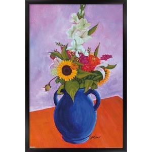 Trends International Lindsey Cherek - Still Life With Farmer's Market Flowers Framed Wall Poster Prints - 1 of 4
