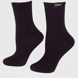 LECHERY Unisex Classic Cotton Blend Woven Tab Socks (1 Pair) - 1 of 4