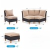 DSVIMOY 8-Piece Patio Sofa Set with Ergonomic Backrest, Outdoor Furniture with Two Single Sofa, Beige, 30"*23.8"*30.7" - 2 of 4