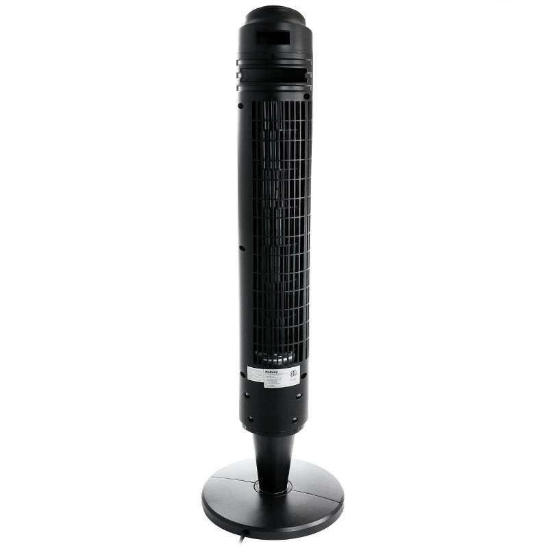 Holmes 36 Inch Oscillating Tower Fan with Remote Control in Black and Silver, 5 of 8