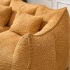 CAVINAS Chenille Bean Bag Chair with High-Resilience Foam,Lazy Sofa Chair with Armrest and 2 Seats,Lounge Chair for Living Room - 4 of 4