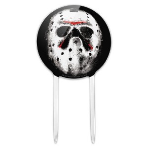 Friday The 13th Jason Mask Acrylic Cake Topper - 1 of 4