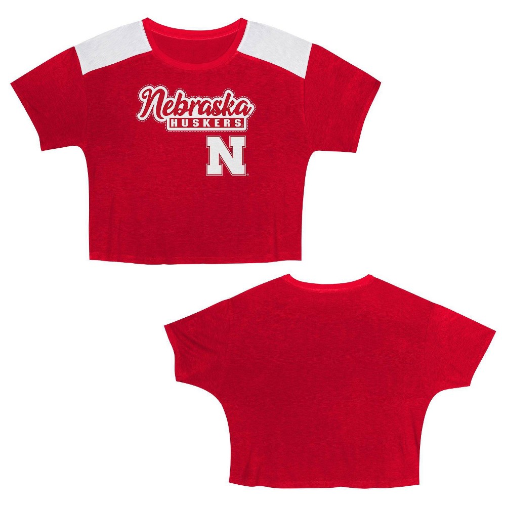 NCAA Nebraska Cornhuskers Girls Boxy T-Shirt