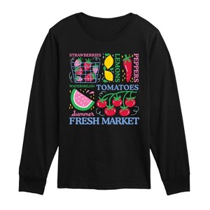 Boys' - Instant Message - Summer Fresh Market Long Sleeve Graphic T-Shirt - 1 of 4