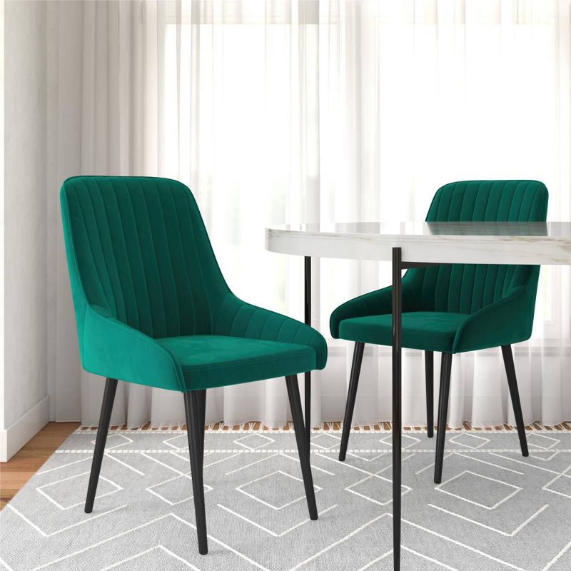Set of 2 Cressida Upholstered Dining Chairs - Room & Joy, 3 of 13