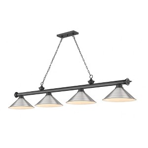 Z-Lite Cordon 4 - Light Chandelier in  Bronze Plate - 1 of 2