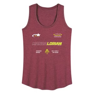Women's - Star Wars - The Mandalorian Mando Jersey Graphic Racerback Tank - 1 of 4