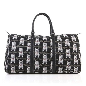 Signare USA Westie Dog Black Big Holdall/Duffel Bag - 1 of 4