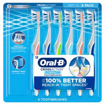 Oral-B Cross Action Manual Toothbrush - 6ct - Soft