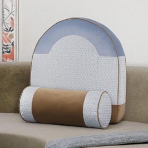 Acoinel Back Pillow for Sitting in Bed, Reading Pillow with Support and Cylinder Cushion Backrest Pillow for Couch - 1 of 4