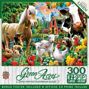 MasterPieces 300 Piece EZ Grip Jigsaw Puzzle - Garden Gathering - 18"x24" - 1 of 4