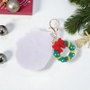 Unique Bargains Christmas Keychain with Double Ring and Lobster Clasp PVC Alloy Plush 1 Pc - 4 of 4