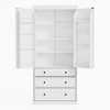 Ridstar 77 in. H Freestanding Kitchen Pantry Cabinet with 3 Adjustable Shelves, 8 Door Shelves & 3 Drawers-White - 2 of 4