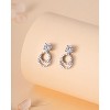 Molenia Moissanite Earrings for Women, 925 Sterling Silver Multiple Wearing Style Stud VVSI Quality D Color Round Cut Drop Earrings Gifts for Women - 3 of 4