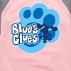 Girls' - Blue's Clues & You! - Blue Clues Paw Logo Shirt Tail Raglan Graphic T-shirt - 2 of 3