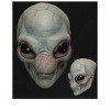 HalloweenCostumes.com One Size Fits Most   Alien Visitor Adult Mask, Black/Green - 4 of 4