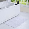 Knightsbridge Beautiful Circle Design Premium Quality Year Round Cotton With Non-Skid Back Bath Rug, White - image 2 of 4