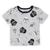 Star Wars Chewbacca R2-D2 Yoda Baby French Terry Short Overalls T-Shirt and Hat 3 Piece Outfit Set Newborn to Infant - 4 of 4
