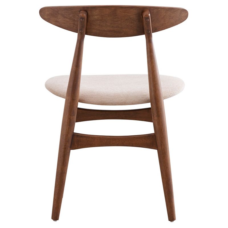 Set of 2 Cortland Danish Modern Walnut Dining Chair - Inspire Q, 6 of 10