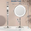 Garvee Height Adjustable Double Sided Vanity Mirror, 1x/10x Magnifying, Touch Control, 360° Swivel - 2 of 4