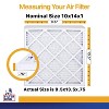 Filter King 10x14x1 Air Filter | 4-PACK | MERV 13 HVAC Pleated A/C Furnace Filters | MADE IN USA | Actual Size: 9.5 x 13.5 x .75" - 2 of 2
