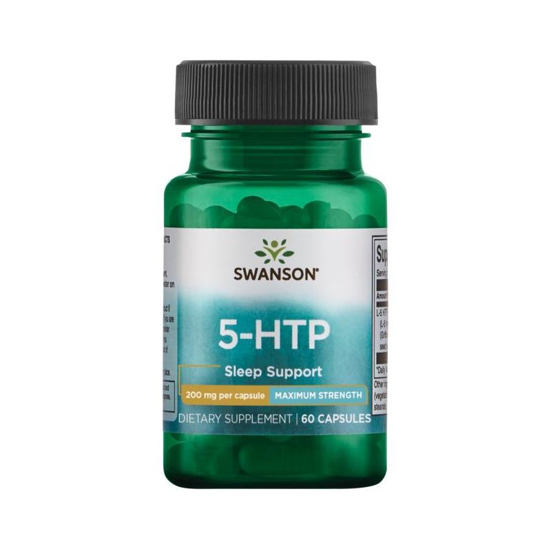 Swanson Dietary Supplements Maximum Strength 5-Htp 200 mg Capsule 60ct, 1 of 7