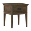 Frazier Park Wood 1 Drawer End Table in Brown Cherry - Lexicon - 3 of 4