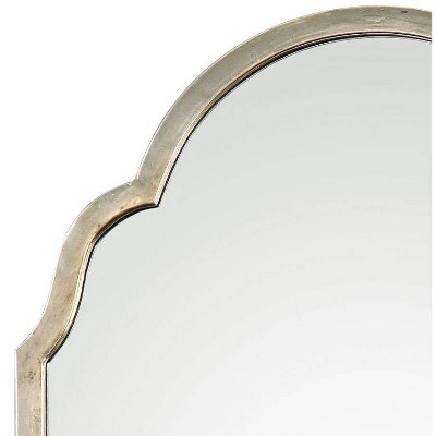 Transitional Silver Champagne Oxidized 20"x30" Rectangular Wall Mirror