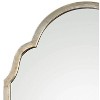 Uttermost Arched Top Rectangular Vanity Accent Wall Mirror Modern Silver Champagne Frame 20 1/4" Wide Bathroom Bedroom Living Room - 2 of 2