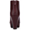 BLISSFUL STEP Women's Peep Toe Platform Back Zip Chunky Heel Ankle Boots - 3 of 4