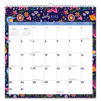 The Gifted Stationery 2024 Square Wall Calendar, Large Print, 16-Month Home  Organizers Theme with 180 Reminder Stickers (12 x 12 In)
