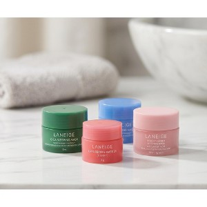 クリームねこ　プラノアシュラン マローマスク 130g　2個セット Laneige 4-pc Mini VARIETY PACK Sleeping Mask (0.33 oz x 4) Berry