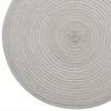 Dainty Home Lurex 15" Round Woven Placemats Set of 6 - Reversible & Non-Slip Table Mats - 3 of 3