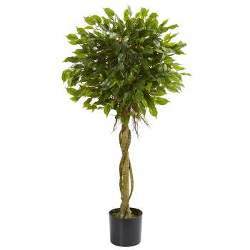 4ft Ficus Artificial Topiary Tree - Nearly Natural