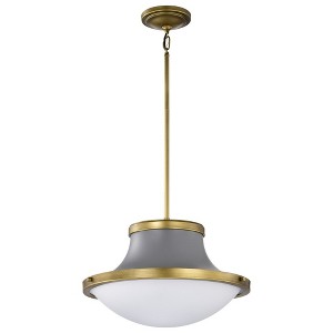 Nuvo Lighting Lafayette 1 - Light Pendant in  Matte Gray - 1 of 4