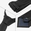 INSPIRE CHIC Men's Solid Color Classic Textured Neck Ties for Formal - 3 of 4