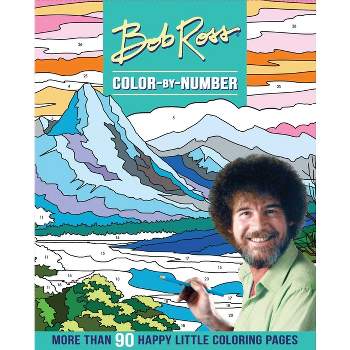 Bob Ross Color-By-Number - by  Editors of Thunder Bay Press (Paperback)