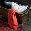 Set of 3 Vintage Metal and Faux Leather Storage Benches Brown - Olivia & May - 4 of 4