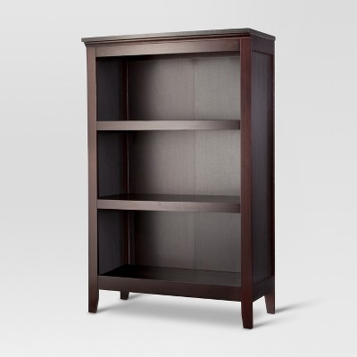 Carson 48" 3 Shelf Bookcase Espresso - Threshold™
