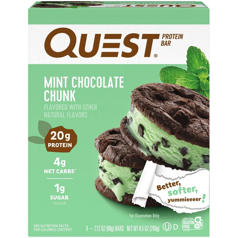 Quest Nutrition Protein Bar - Mint Chocolate Chunk, 1 of 8