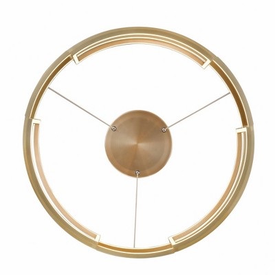 Contemporary Bronze Aluminum LED Pendant Light, 24in