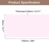 Unique Bargains Wallpaper, Peel and Stick Wallpaper Contact Paper Solid Color Vinyl Self-Adhesive Wall Paper Decorative Pale Pink 394"x15.7" - 2 of 4