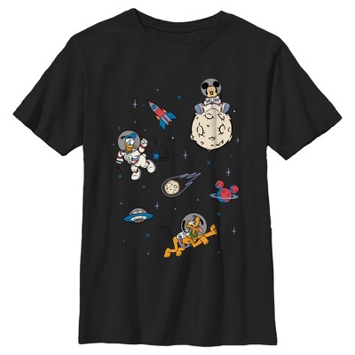 Boy's Mickey & Friends Donald And Pluto Astronauts T-shirt : Target