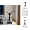 Modern Decorative Sculpture - Dynamic Balancing Figurine - Resin & Metal - Home Decor Accent for Living Room, Office, Bedroom - 12" Bronze & Copper - 4 of 4