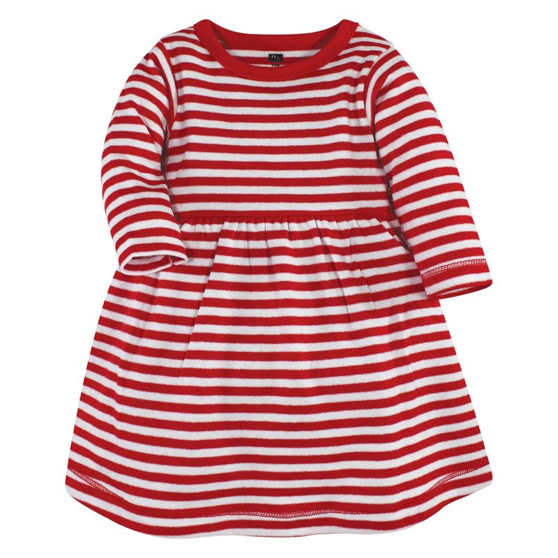 Hudson Baby Infant and Toddler Girl Cotton Dresses, North Pole, 4 of 5