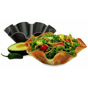 5 Star Super Deals Tortilla Bowl Taco Pan Maker - Non Stick Carbon Steel - Perfect for Tortilla Shells, Tostada, Taco Salads, Desserts & More 4pc Set - 1 of 4