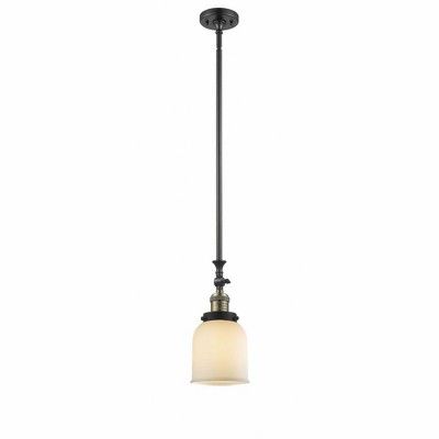 Bell - 1 Light Stem Hung Tiltable Mini Pendant In Industrial Style-14 Inches Tall and 5 Inches Wide