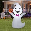 Gemmy  Airblown Inflatable Cute Ghost w/Small Pumpkin, 4 ft Tall, White - 2 of 3