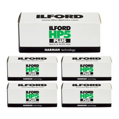 Ilford HP5 Plus ISO 400 Black and White Negative Film (120 Roll Film, 5-Pack) - image 1 of 3