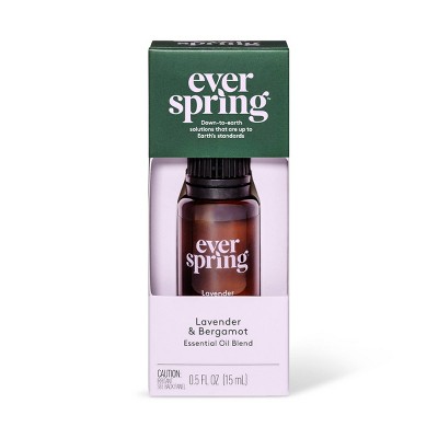 Lavender & Bergamot Essential Oil Blend - 0.5 fl oz - Everspring™